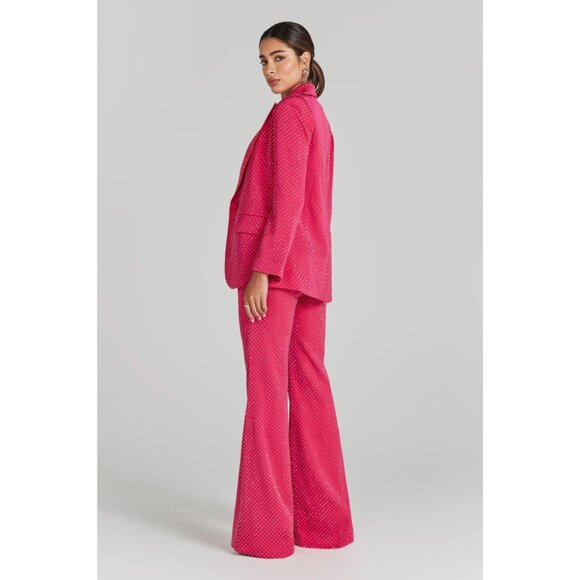 Nadine Merabi Kira Pink Studded Jacket Small NWT - Picture 4 of 14